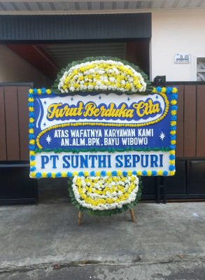 Papan Bunga Duka di Sirnamulya