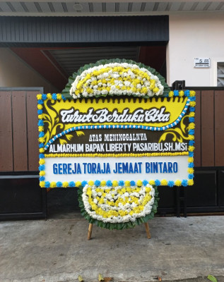 Papan Bunga Duka di Sirnamulya